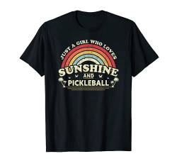 Pickleball Shirt A Girl Who Loves Sunshine And Pickleball T-Shirt von Pack A Punch