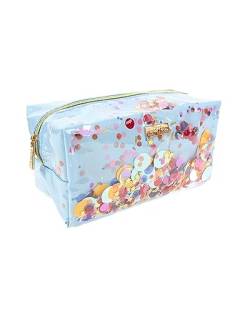 Packed Party Celebrate Every Day Confetti Vanity and Toiletry Travel Bag, Fits in Carry On, Large Makeup Cosmetic Organizer, Blau, Feiern Sie jeden Tag von Packed Party