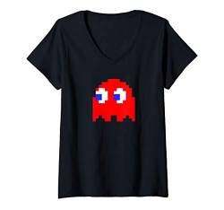 Damen PAC-MAN T-Shirt mit V-Ausschnitt von Pacman