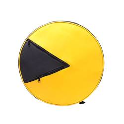 Offizieller lizenzierter Pac-Man geformter runder PU-gelber und schwarzer Rucksack-Beutel von Pacman