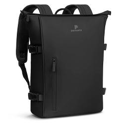 Pactastic 720 g leichter Rucksack mit Laptopfach | gepolsterter Rückenbereich & praktische Schnallen | wasserabweisender Daypack 40 x 16 x 46 cm von Pactastic