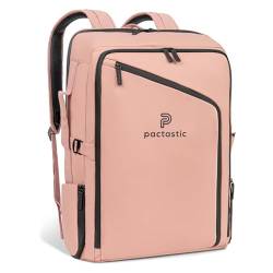 Pactastic Handgepäck Reise-Rucksack 40 Liter Carry-On | Reisetasche 1.300 g leicht mit Laptopfach, Rückenpolsterung | 3 Hauptfächer & Koffer-Öffnung | ideal für Flugzeug 40 x 20 x 55 cm von Pactastic