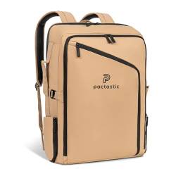 Pactastic Handgepäck Reise-Rucksack 40 Liter Carry-On | Reisetasche 1.300 g leicht mit Laptopfach, Rückenpolsterung | 3 Hauptfächer & Koffer-Öffnung | ideal für Flugzeug 40 x 20 x 55 cm von Pactastic