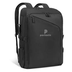 Pactastic Handgepäck Reise-Rucksack 40 Liter Carry-On | Reisetasche 1.300 g leicht mit Laptopfach, Rückenpolsterung | 3 Hauptfächer & Koffer-Öffnung | ideal für Flugzeug 40 x 20 x 55 cm von Pactastic