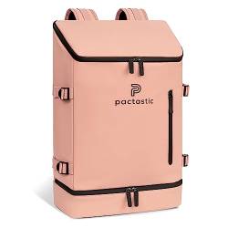 Pactastic großer Toploader-Rucksack mit Bodenfach | Laptopfach & praktische Innenfächer | 900 Gramm leichtes, wasserabweisendes Kabinen-Gepäck tauglich 32 x 18 x 50 cm von Pactastic