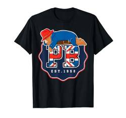 Paddington Bear Classic Back To School Union Jack Abzeichen T-Shirt von Paddington Bear