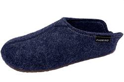 Padero LANA Hausschuhe warme Pantoffeln aus Wollfilz, Jeans-Blau, EU 38 von Padero