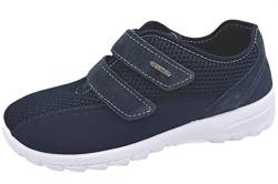 Padero OrtoMed Damen Slipper mit Klettverschluss Elastisch Flexibel Stretch Halbschuhe, Blau, EU 37 von Padero