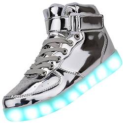 Padgene Herren Damen Leuchtende Blinkende Turnschuhe LED Leuchten Schuhe USB Aufladen Schnürer Schuhe von Padgene