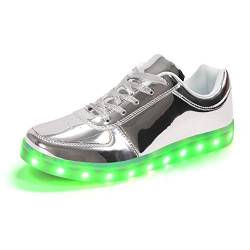 Padgene Herren Damen Leuchtende Blinkende Turnschuhe LED Leuchten Schuhe USB Aufladen Schnürer Schuhe von Padgene