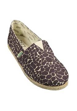 Paez Damen Classic Raw Animal Print Espadrilles, Marrón, 35 EU von Paez