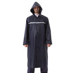 Pahajim Adult Lang Regenponcho Wiederverwendbarer Ripstop Regenjacke mit Verstellbarer Kapuze Leichte Wasserdichte Regenmantel Fahrrad Poncho Wasserdichte Jacke für Herren Damen Regenmantel von Pahajim