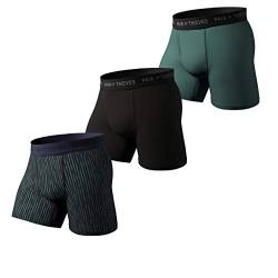 Pair of Thieves Super Fit Herren Boxershorts 3er Pack Unterwäsche AMZ Exclusive, Gebrochene Linien, X-Large von Pair of Thieves