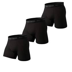 Pair of Thieves Super Fit Herren Boxershorts 3er Pack Unterwäsche AMZ Exclusive, schwarz, Medium von Pair of Thieves