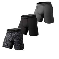 Pair of Thieves Super Fit Herren Lange Boxershorts 2 & 3er Pack Unterwäsche AMZ Exclusive, schwarz / grau, XX-Large von Pair of Thieves