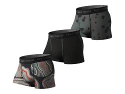 Pair of Thieves Super Fit Herren Trunks, 3er Pack Unterwäsche, AMZ Exclusive, Grau/Schwarz gemischtes Design, X-Large von Pair of Thieves