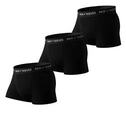 Pair of Thieves Super Fit Herren Trunks 3er Pack Unterwäsche AMZ Exclusive - Schwarz - Medium von Pair of Thieves