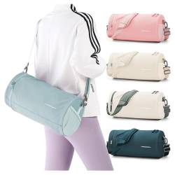 Sporttasche für Damen, Sporttasche, Workout-Tasche, Reisetasche, Reisetasche, Tanztasche, A5-Hellblau, Small von Pakembl