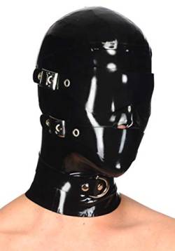 Masken aus Latex-Gummi, 0,4 mm (M), Schwarz von Palace Civet