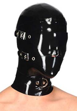 Masken aus Latex-Gummi, 0,4 mm - Schwarz - Large von Palace Civet