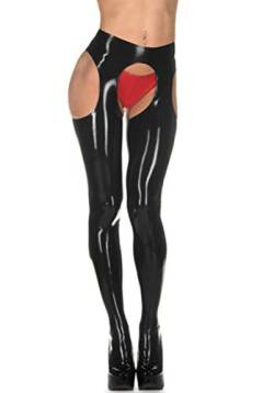 Palace Civet Latex Catsuit Gummi Fancy Leggings 0,4 mm - Schwarz - Medium Für Männer von Palace Civet