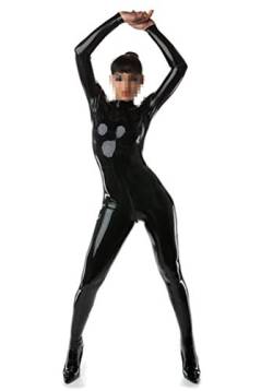 Palace Civet Latex-Gummi-Catsuits mit Reißverschluss, 0,4 mm, gelb, Angepasst von Palace Civet