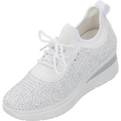 Palado Anid by Sila Sahin Damen Sneaker- atmungsaktive Schuhe für Frauen - edle Business Schuhe - Bequeme Low Top Freizeitschuhe Weiß UK4,5 - EU37 von Palado