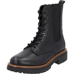 Palado Boots Damen Unije - elegante Stiefeletten für Frauen - bequeme Winterstiefel mit Reißverschluss - modische Winterschuhe - Schnürstiefeletten mit Absatz Schwarz UK4,5 - EU37 von Palado