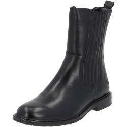 Palado Damen Chelsea Boots Kastellorizo - modische Stiefeletten für Frauen - Winterschuhe aus feinstem Echtleder - Elegante Winterstiefel mit Absatz Schwarz UK5,5 - EU38 von Palado