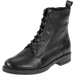 Palado Damen Stiefeletten Chalki - Winterstiefel mit Reißverschluss - hochwertige Stiefel aus feinstem Echtleder - Bequeme Winterschuhe für Frauen Black/Black UK4,5 - EU37 von Palado