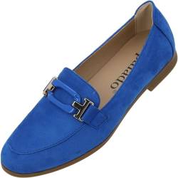 Palado Mokassin Damen Olvah - leichte Ballerina elegant - modische Schuhe für Frauen - Bequeme Flache Sommerschuhe Blau UK3,5 - EU36 von Palado