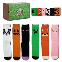 Paladone Minecraft Odd Socks, Baue dein eigenes gemütliches Sockenset, Enthält sechs ungleiche Odd Socks von Paladone