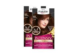 POLY PALETTE Intensiv Creme Coloration 5-680/650 Kastanie Stufe 3 (2 x 115 ml), permanente Coloration für bis zu 8 Wochen intensiven Farbglanz & 100% Grauabdeckung von Palette