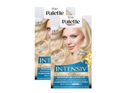 POLY PALETTE Intensiv Creme Coloration L9-0 Platin Blond Stufe 3 (2 x 135 ml), Permanenter Aufheller für strahlendes, langanhaltendes Blond, Anti-Gelbstich-Effekt von Palette