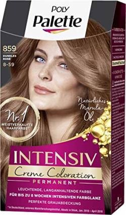 SCHWARZKOPF POLY PALETTE Intensiv Creme Coloration 859/8-59 Dunkles Rosé, 3er Pack (3 x 115 ml) von Palette