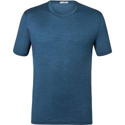 Palgero Ari T-Shirt Merino, L, blau meliert von Palgero