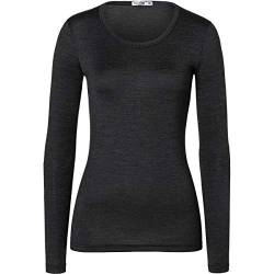 Palgero Birta LS Merino Women, XL, anthrazit meliert von Palgero