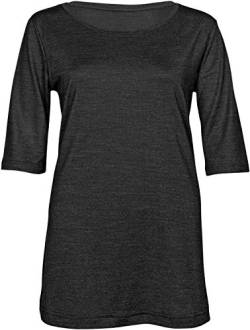 Palgero Liv 3/4 Shirt Merino Women, S, anthrazit meliert von Palgero