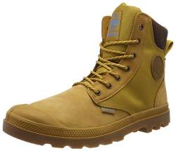 Palladium Pampa Sport Cuff Nylon Waterproof, Unisex-Erwachsene, Derby Schnürhalbschuhe, Gelb (846 Amber Gold/Mid Gum), 36 EU von Palladium