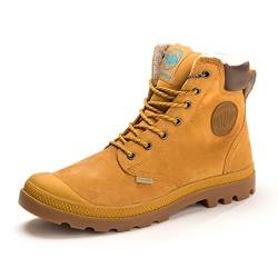 Palladium Pampa Sport Shearling Waterproof, Unisex-Erwachsene, Klassische Stiefel, Gelb (846 Amber Gold/Mid Gum ), 44.5 EU von Palladium