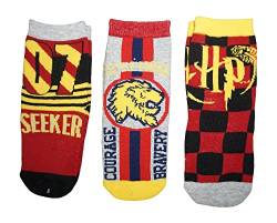 3 Paar Harry Potter Jungen Terry ABS Socken | Kinder Winter Stoppersocken (mehrfarbig, 23-26) von Palleon