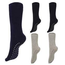 5 Paar Kinder ABS Socken Mädchen | Jungen Anti Rutsch Strümpfe Stoppersocken Antirutschsocken 23-26 von Palleon