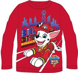 Paw Patrol Jungen Langarmshirt | Kinder Langarm Pullover (128, rot 2) von Palleon