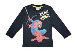 Spiderman Jungen Langarmshirt | Kinder Langarm Pullover 98 / grau 3 von Palleon