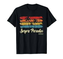 Vintage Surfers Paradise Australien Palmen Retro T-Shirt von Palms Beach Vintage Apparel & Gifts