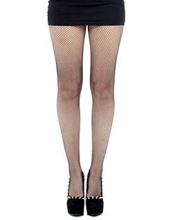 Pamela Mann Netzs Fishnet Strumpfhosen Tights - Schwarz Black von Pamela Mann