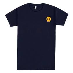 Pampling T-Shirt mit kurzen Ärmeln aus 100% Baumwolle, Doppeldruck, Unisex Bekleidung mit originellen Mustern in 5 Größen, T-Shirt Blau, Modell I Choose Fight (M) von Pampling