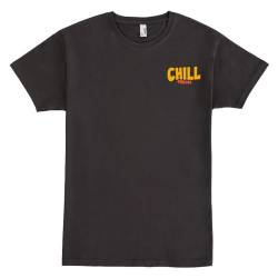 Pampling T-Shirt mit kurzen Ärmeln aus 100% Baumwolle, Doppeldruck, Unisex Bekleidung mit originellen Mustern in 5 Größen, T-Shirt Grau, Modell Chill Forever (XXL) von Pampling