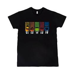 Reservoir Muppets T-Shirt– Sesamstrasse – ReservoirDogs – 100% Baumwolle - Hochwertiger Siebdruck, schwarz XXL von Pampling