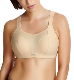 Panache Bügelloser Sport-BH (7341B)- Cranberry, Latte, 38GG von Panache